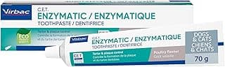 Virbac C.E.T.® Enzymatic Toothpaste| Tartar & Plaque Control for Fresh Breath | Pet Dental Care Toothpaste | Poultry Flavor, 2.5 oz