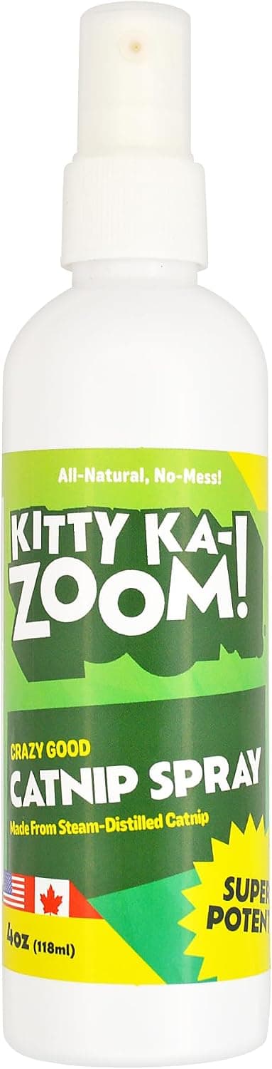 Catnip Spray - 4oz. Bottle | High Potency Catnip Spray Made from Steam-Distilled Natural Plants | Hand Harvest Grown in Canada and The USA