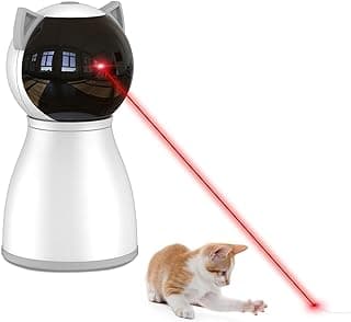 YVE LIFE Cat Toys Laser for Indoor Cats,The 4th Generation Real Random Trajectory Motion Activated Rechargeable Automatic Cat Laser Toy,Interactive Cat Toys for Bored Indoor Cats/Kittens
