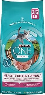 Purina ONE High Protein, Natural Dry Kitten Food, +Plus Healthy Kitten Formula - 3.5 lb. Bag