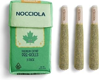 Nocciola 3 Pack Catnip Toys for Cats, Funny Cat Toys Filled with 100% Pure Organic Catnip, Safe Kitten Teething Chew and Kicker Toys, Stress Relieving Fun for Indoor Cats