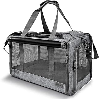 GAPZER Pet Carrier for Large Cats, Soft-Sided Cat Carrier for Medium Big Cats and Puppy up to 20lbs, Washable Dog Carrier Privacy Protection for Home Outdoor Travel