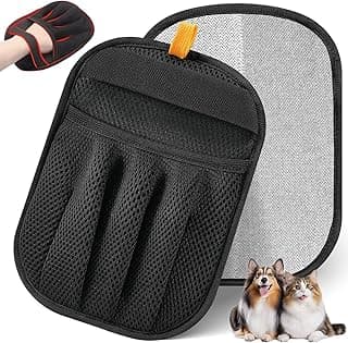 Pet Hair Removal Glove for Cats & Dogs, Upgraded Five-Finger Electrostatic Pet Hair Glove, Reusable Magic Brush Pet Hair Remover Tool for Laundry, Couch, Carpet, Car Seat